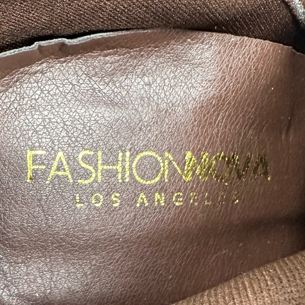Fashion Nova I Don't Care Chocolate Heeled Booties - Picture 15 of 15